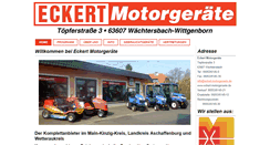 Desktop Screenshot of eckert-motorgeraete.de